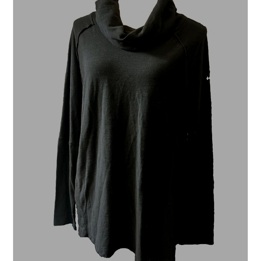 Columbia Women XL Black Cowl Neck Pullover Long Sleeve Gorpcore Athleisure Top